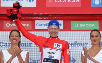 David de la Cruz de líder a l'edició de l'any passat de la Vuelta